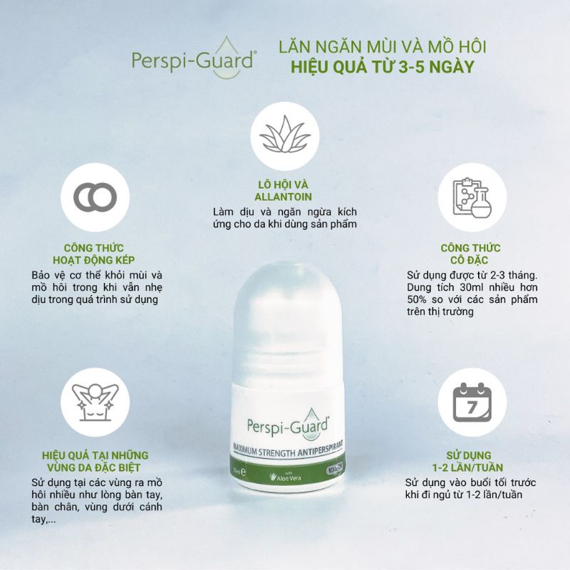 [ FREE SHIP] Lăn ngăn mồ hôi hiệu quả tối đa Perspi-Guard 30ml ngăn mùi,ngăn mồ hôi nách, giup ngăn mồ hôi nách triệt để