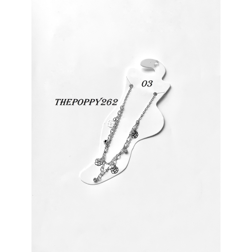 Lắc chân inox họa tiết xinh xắn | BigBuy360 - bigbuy360.vn