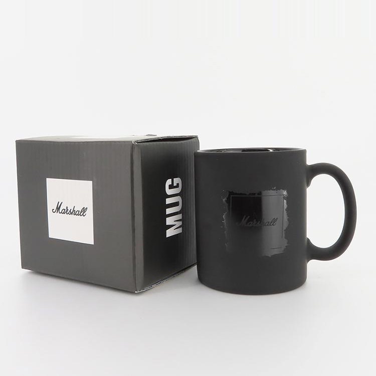 Ly Sứ Marshall Coffee 325ml - Matte Black | Ceramic | Tea | Fruit Juice Cup | Milk Tea Cup