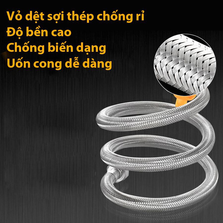 Vòi Rửa Chén inox SUS 304 Loại xịn - Tặng dây cấp nước xịn dài 50cm