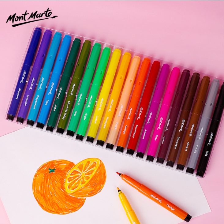 Bút dạ Mont Marte Scented Markers 12/20 màu