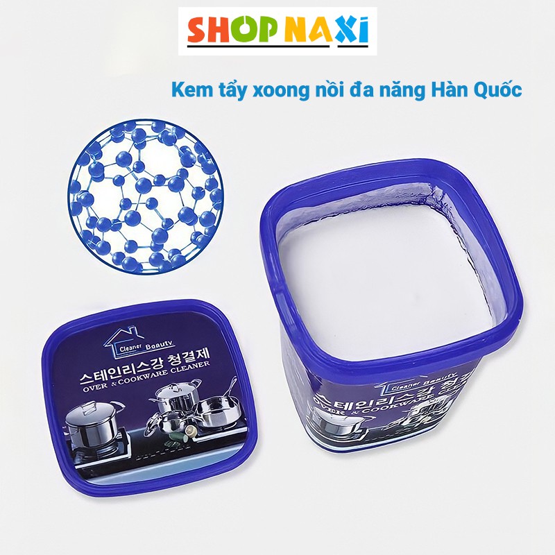 Combo 2 Hộp 500g - Kem Tẩy Xoong Nồi Hàn Quốc Đánh Bóng Kim Loại