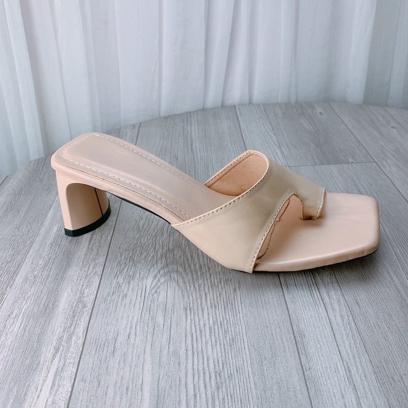 Guốc da PU mẫu mới 2021 siêu xinh cao 5cm - w58