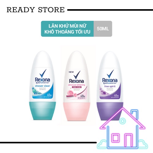 Lăn khử mùi nữ Rexona 50ml hiệu quả kéo dài 48h