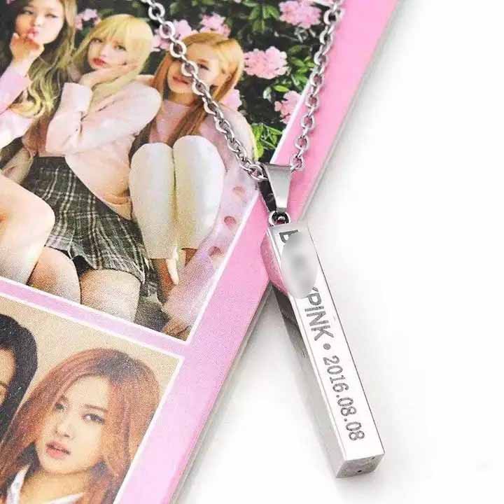 Dây chuyền Blackpink JISOO JENNIE LISA ROSE vòng cổ dạng thỏi phong cách hàn quốc, cá tính