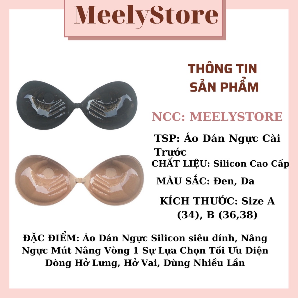 Áo lót Dán Ngực Cài Trước, Siêu Nâng Ngực, Miếng Dán Cài Trước, Áo Dán Tạo Khe, Siêu dính, Dùng nhiều lần - CP29