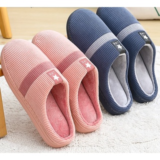Dép cotton nam mùa đông size lớn dày- đi trong nhà ấm ấp - sụcclông mùa đông- chống trượt