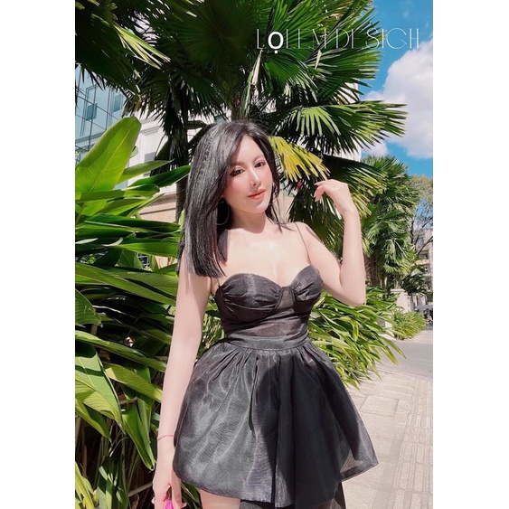 Set áo peplum bèo cúp ngực + Quần short