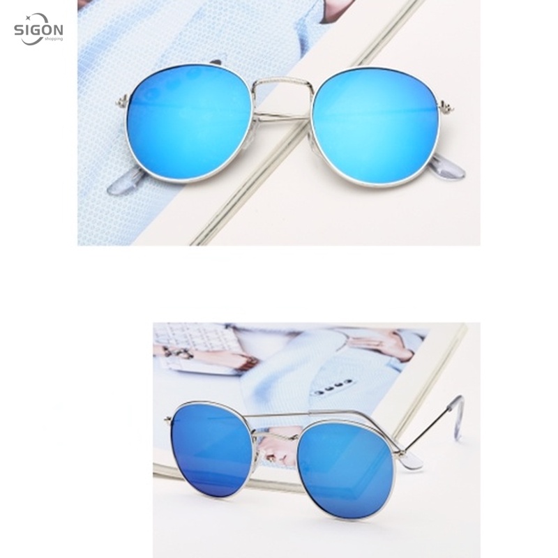 Kính mát gọng tròn nhỏ phong cách Harajuku thời trang trẻ trung