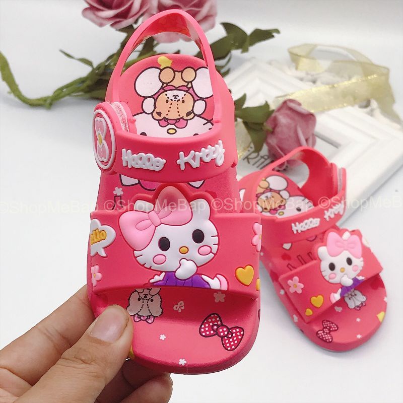 Dép tập đi 3D hellokity sắc nét siêu mềm siêu êm cho bé gái