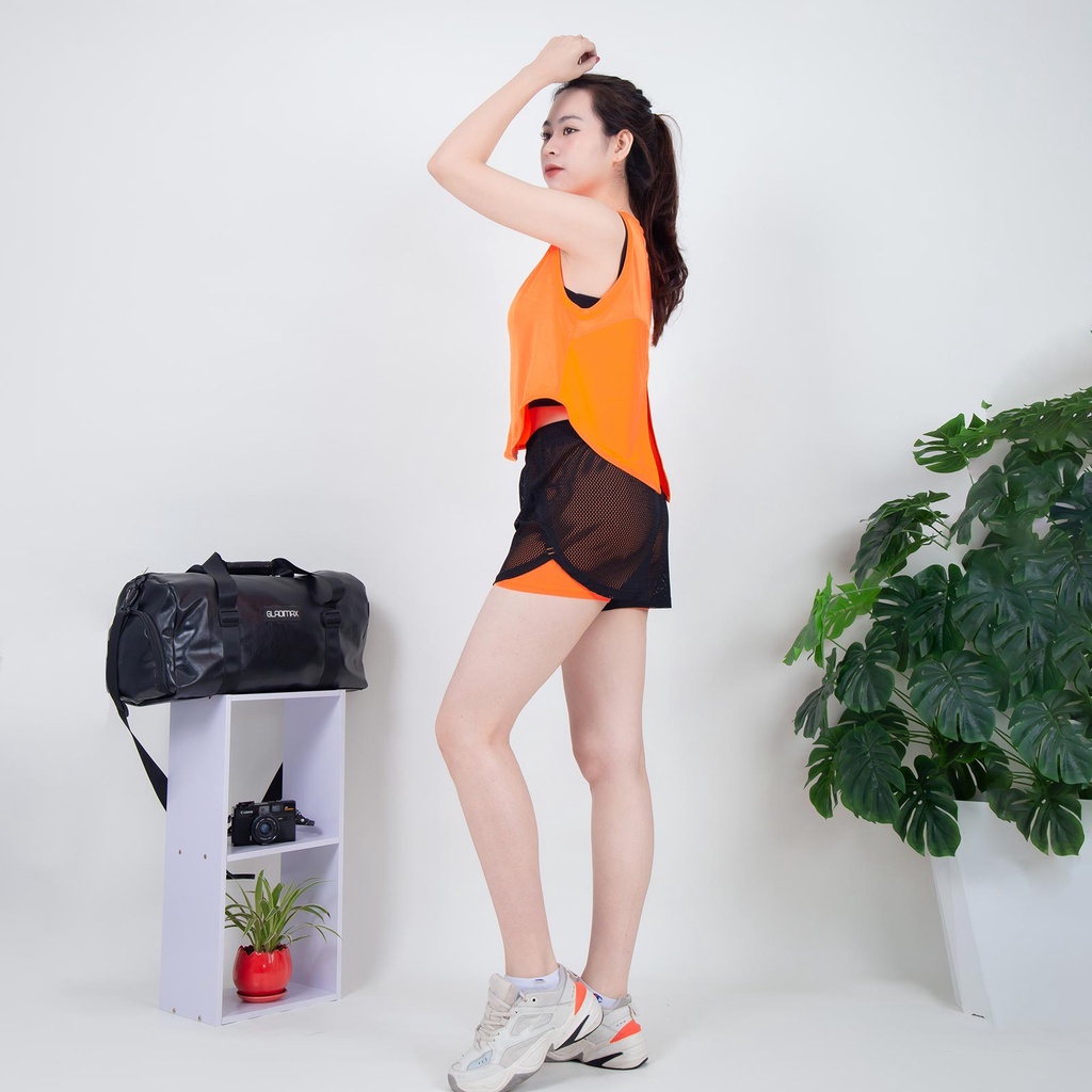 Bộ đồ thể thao Gladiamx Tanktop TT02,  Bra Cotton Big-Strap, Boxer Lưới GBL04 cá tính &amp; năng động