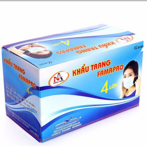 Khẩu Trang Y Tế 4 Lớp Nam Anh 50 Cái