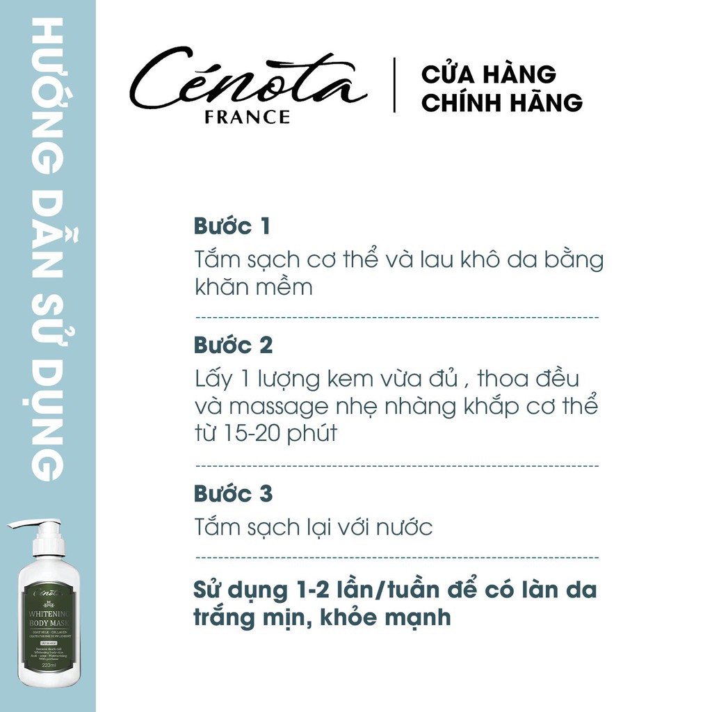 Ủ trắng toàn thân Cénota, ủ trắng da thảo dược thuốc bắc | BigBuy360 - bigbuy360.vn