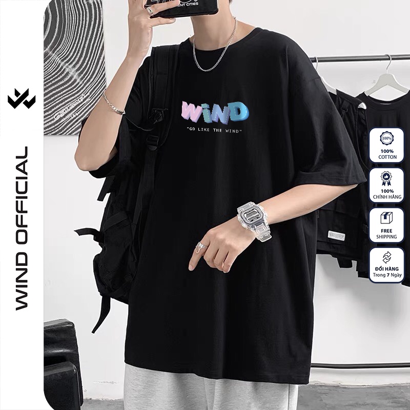 Áo thun tay lỡ unisex form rộng WIIS phông oversize cotton 65% COLOR nam nữ ulzzang