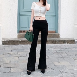 Quần loe cotton legging co giãn 4 chiều