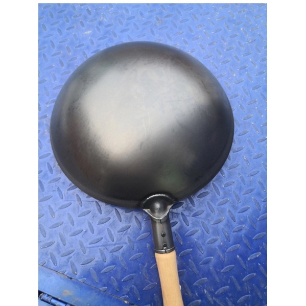 Chảo thép tay cầm gỗ size 40