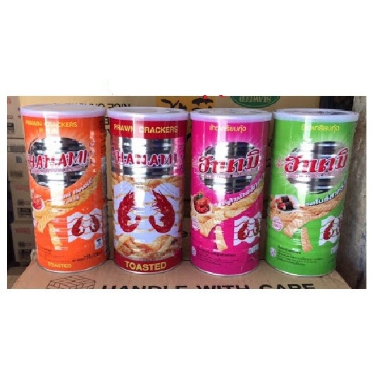 Snack lon tôm mực Hanami/ Carada Thái Lan 110g
