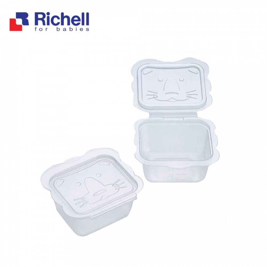 Bộ hộp trữ đồ ăn dặm Richell Nhật cho bé ăn dặm (gói 50/100/150ml)