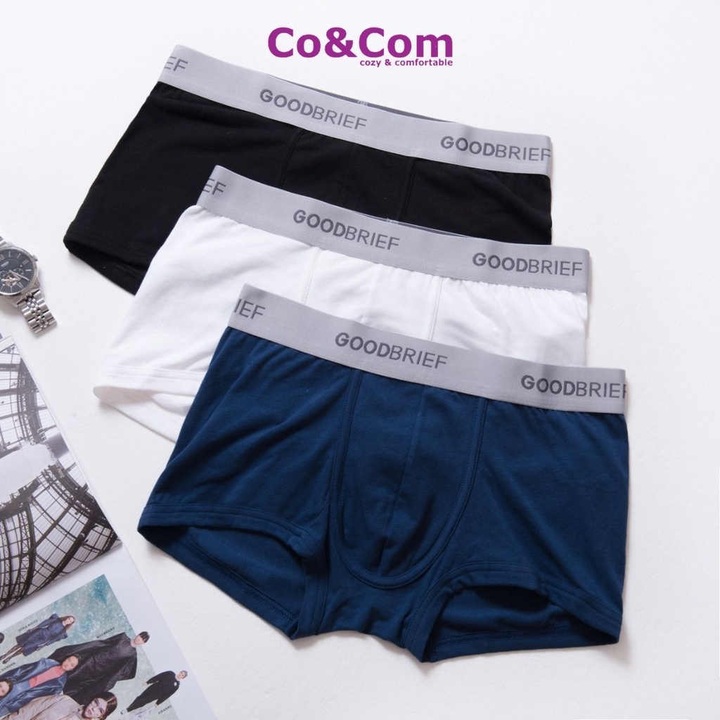 Quần Lót Đùi Sịp Nam Cao Cấp TNG Co&amp;Com DPCKF3 Chất Cotton Co Giãn Siêu Thoáng Mát