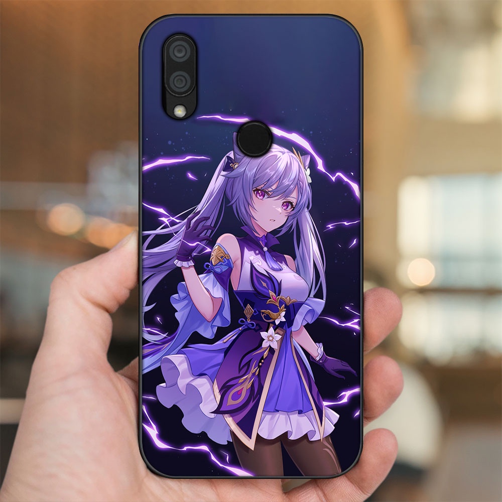 Ốp lưng Xiaomi Redmi 7 viền đen in hình Keqing Genshin Impact