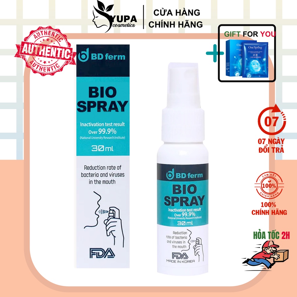 Xịt Họng Sinh Học Bdferm Bio Spray 30ml - Nhập Khẩu Chính Hãng