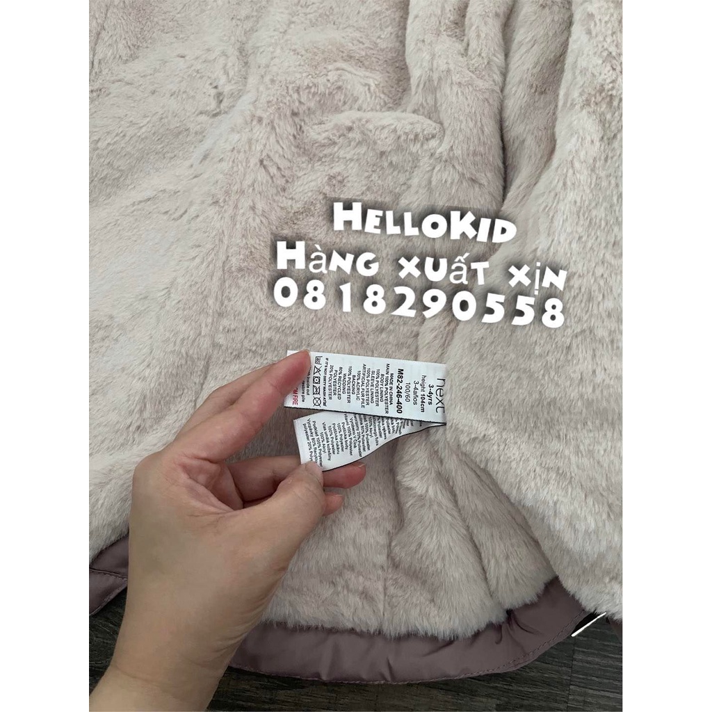 A458 - Áo khoác parka nxt mẫu mới bé gái