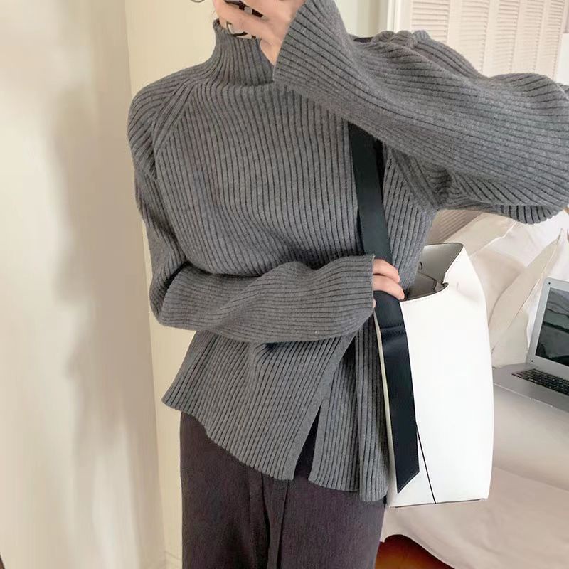 Áo Sweater Tay Dài Cổ Lọ Thời Trang Hàn Quốc Cho Nữ