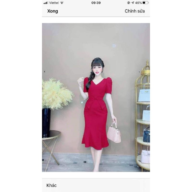 đầm body đuôi cá