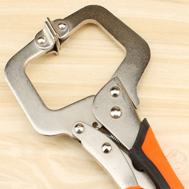 Kìm chết chữ C miệng vuông, Cảo kẹp gỗ chữ C vam kẹp nhanh cường lực,Kìm bấm chết loại tốt xịn