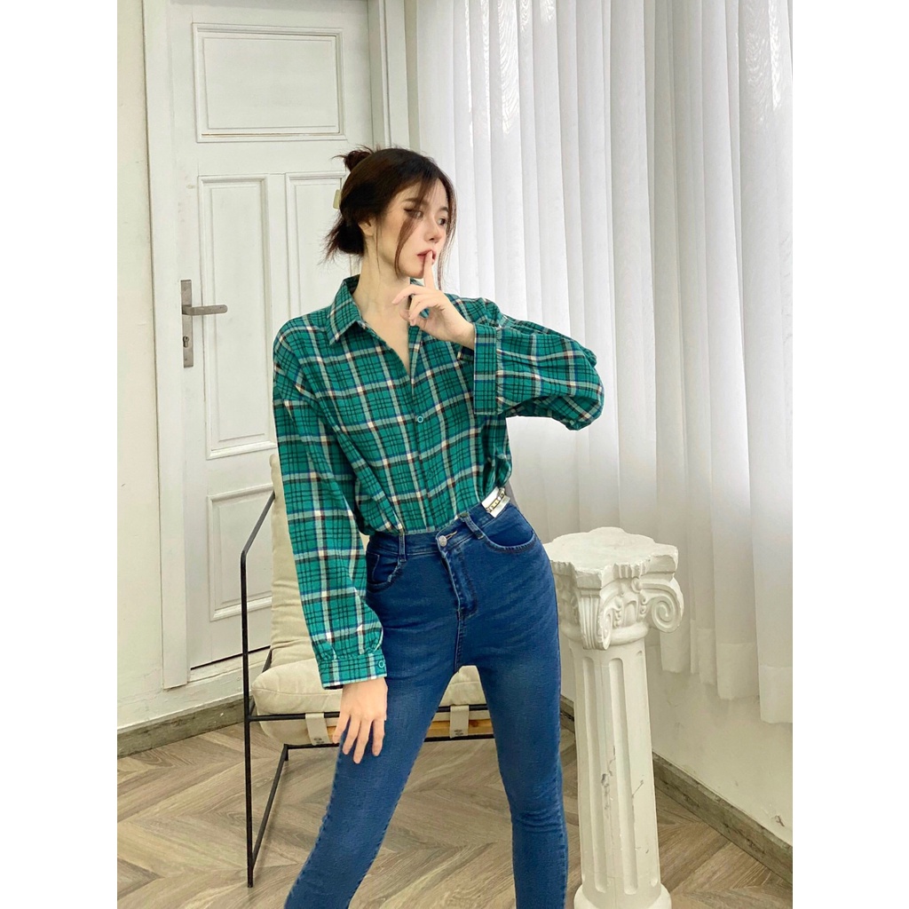 Quần jean nữ ống đứng nữ, quần bò nữ lưng cao K.A chất cotton co giãn thoải mái - Ảnh Thật Shop Tự Chụp