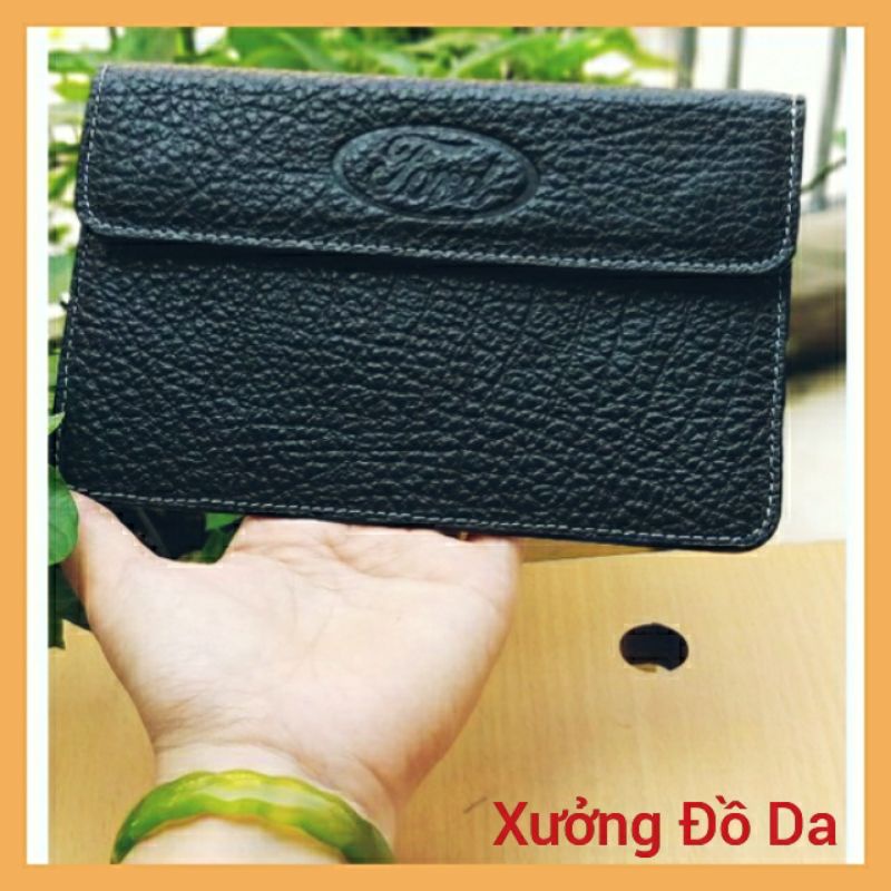 Ví da bò đựng giấy tờ đăng kiểm ô tô