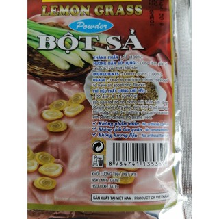 [Gói nhỏ 50g] BỘT SẢ (Gia vị thực phẩm) [VN] VIANCO Lemongrass Powder (btn-hk)