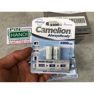 Bộ 2 pin tiểu sạc AA Camelion Always Ready 1.2V 2300mAh NH-AA2300ARBP2