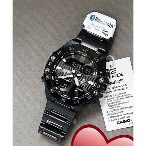 Đồng Hồ Nam Dây Thép Casio Edifice ECB-10DC-1ADF Chính Hãng ECB-10DC-1A