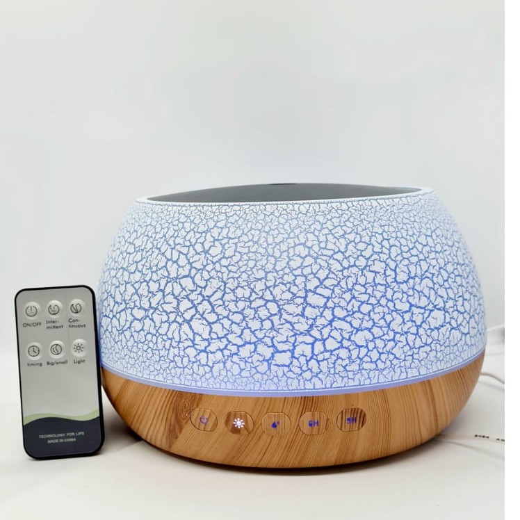Máy Khuếch Tán Tinh Dầu Phun Sương Trụ tròn 1000ml Có Tích Hợp LOA BLUETOOTH tiện lợi-PSLB01  Bảo hành 6 tháng