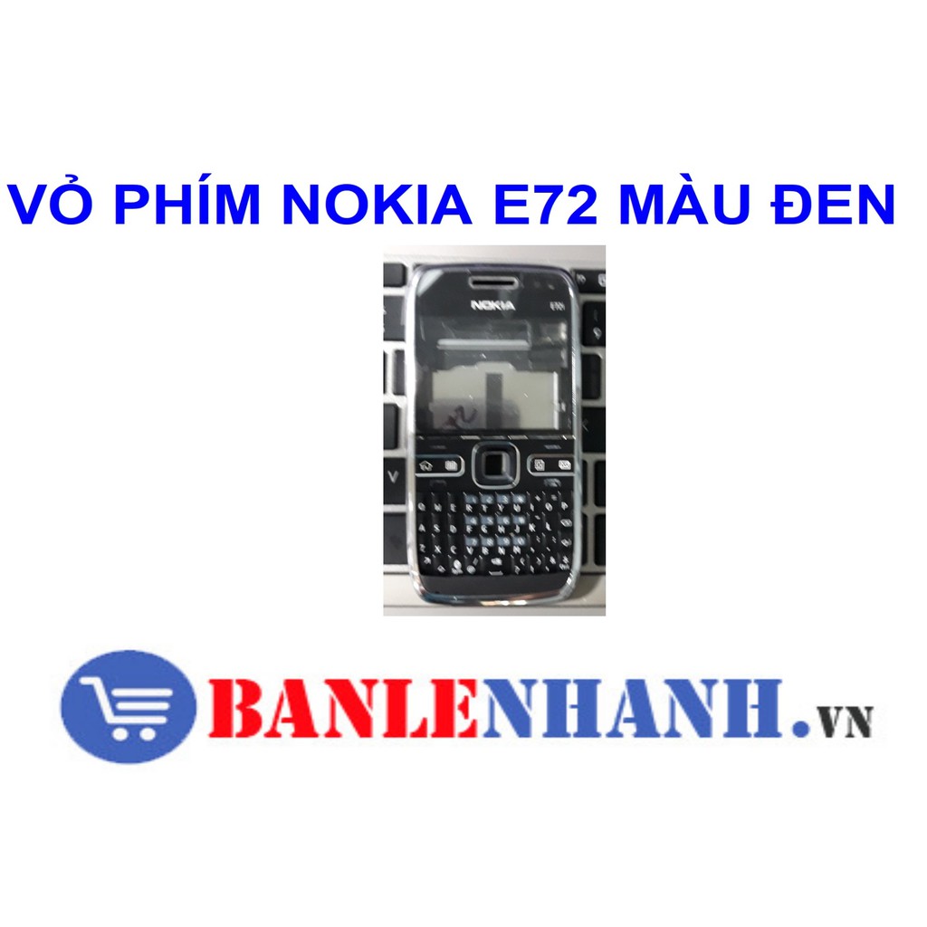 VỎ PHÍM NOKIA E72 MÀU ĐEN