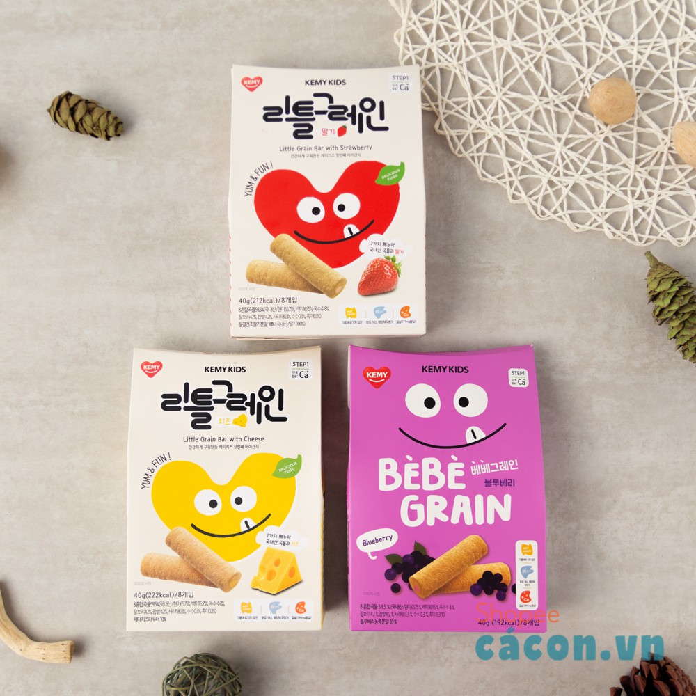 [ Date mới] Bánh xốp ống KEMY KIDS 3 vị thơm ngon - Cho bé yêu ăn dặm