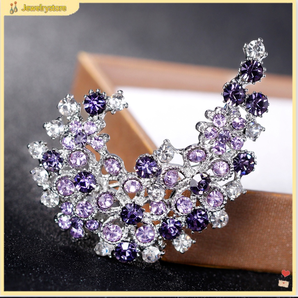 Trâm cài áo kiểu dáng đính đá cầu kì đẹp mắt