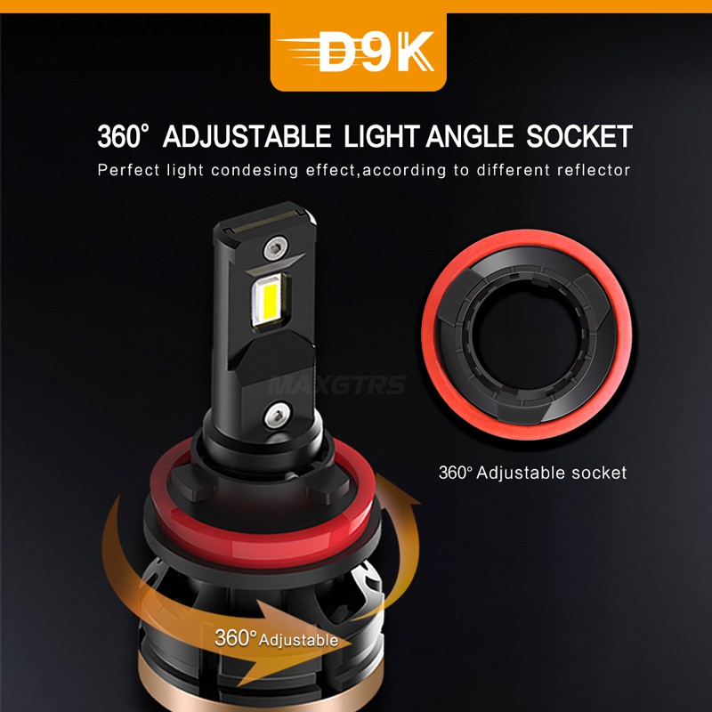Set 2 Đèn Pha LED 12-48V H1 H7 H4 9003 HB2 H8 H11 HB3 9005 HB4 9006 9012 80W 14000lm Chuyên Dụng Cho Xe Tải