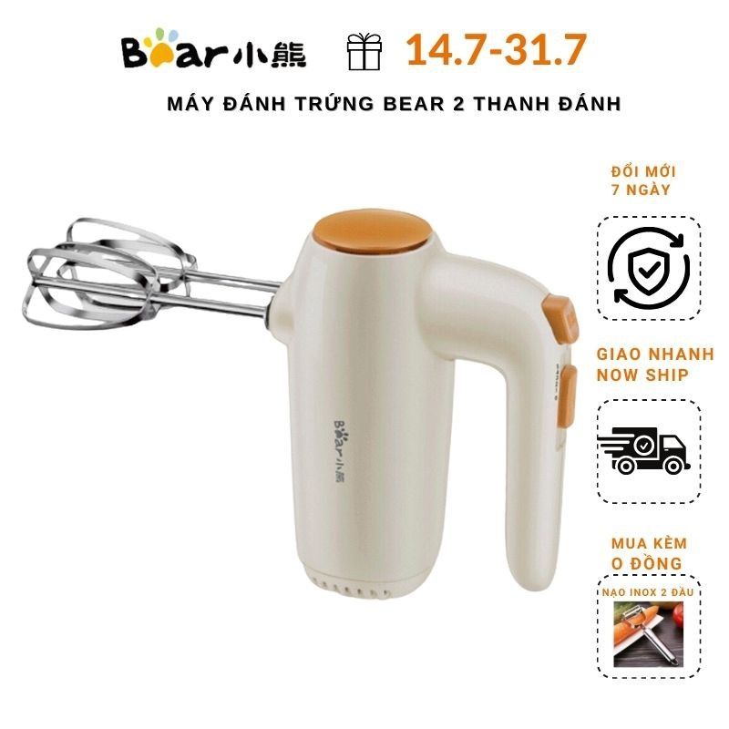 [Mã ELHA22 giảm 5% đơn 300K] Máy Đánh Trứng Cầm Tay Mini Bear DDQ-B01K1