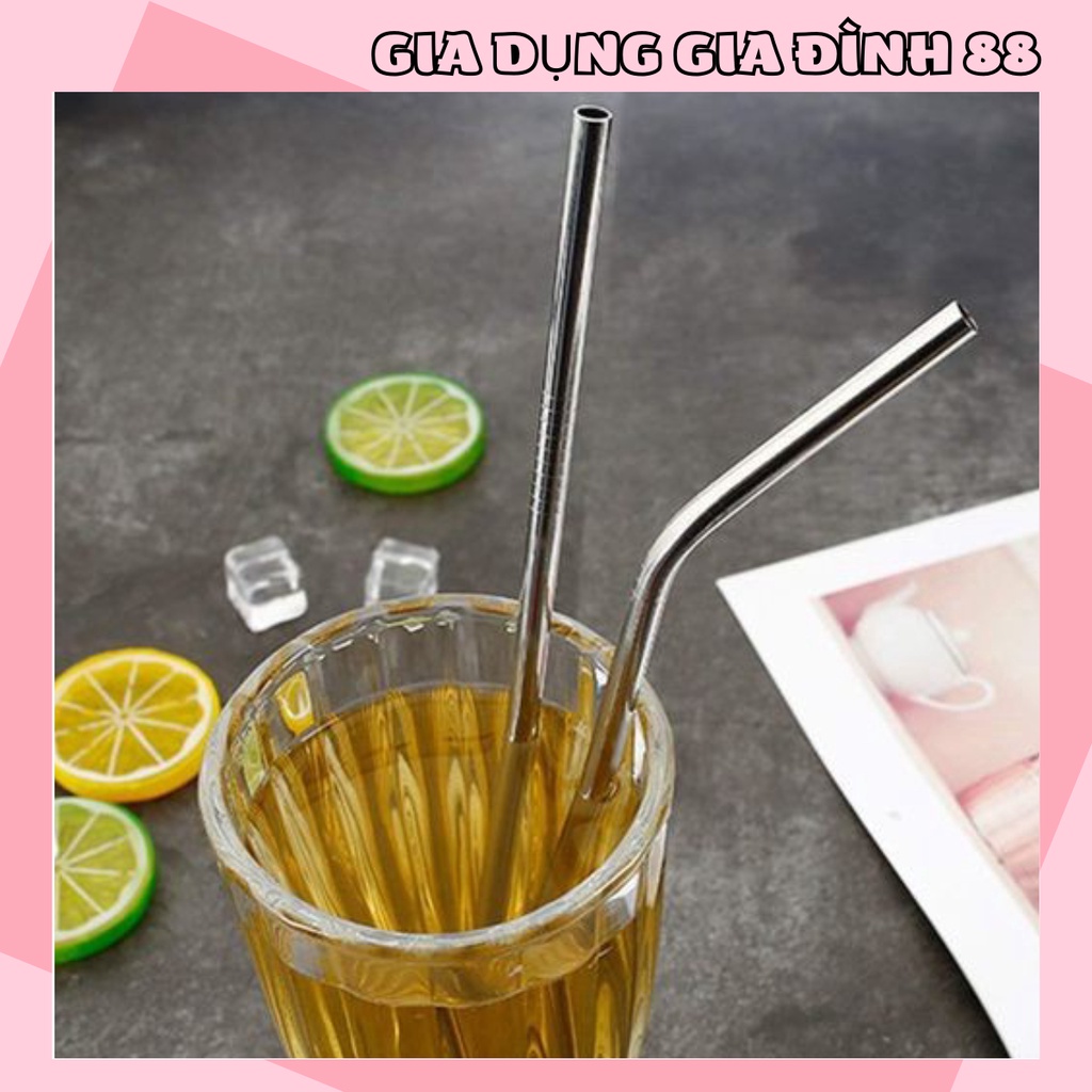 Set 2 ống hút inox 304 kèm cọ rửa thân thiện môi trường 2241 shop gia dụng gia đình