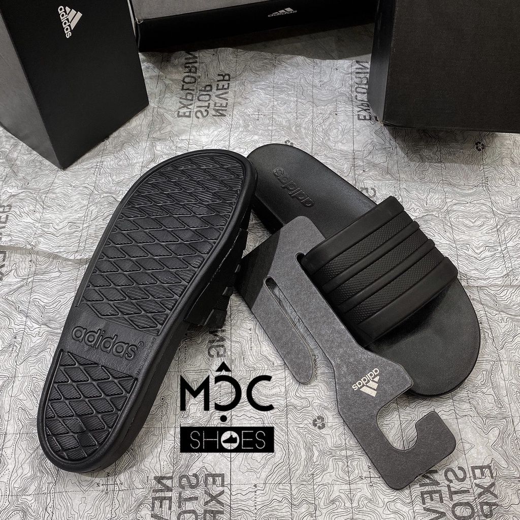 Dép quai ngang Adidas Cloudfoam Comfort màu All Black