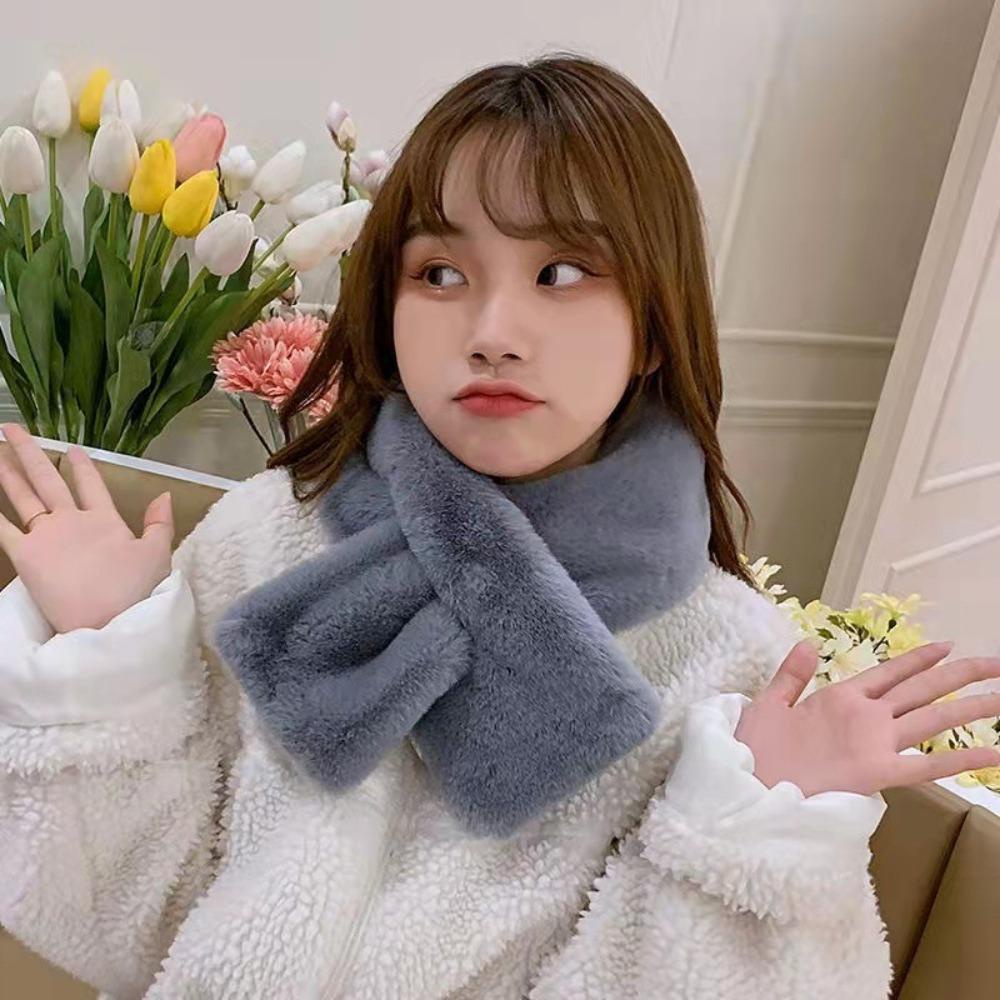 TWINKLE Khăn Choàng Cổ Giữ Ấm Mùa Đông Màu Sắc Ngọt Ngào Dành Cho Nữ