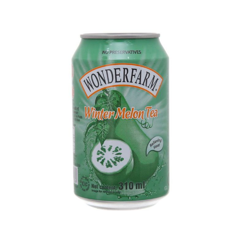 Lốc 6 lon trà bí đao Wonderfarm 310 ml giải nhiệt date mới
