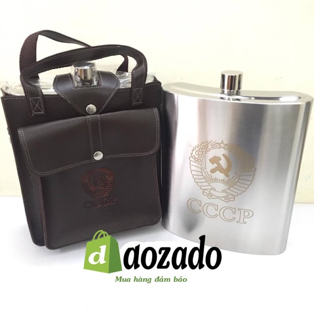 Bình đựng rượu inox CCCP cao cấp loại 108 Oz (3 Lít)