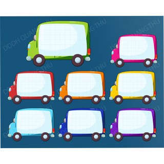[Đồ dùng dạy học] Bảng phụ hình ô tô