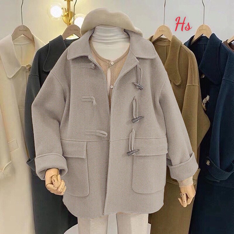 🍋 [HÀNG CÓ ẢNH/VIDEO THẬT + ĐÁNH GIÁ] Áo Khoác Dạ 2 Màu 3 Cúc Phong Cách Hàn Quốc CHANH MẬT🍋 | BigBuy360 - bigbuy360.vn