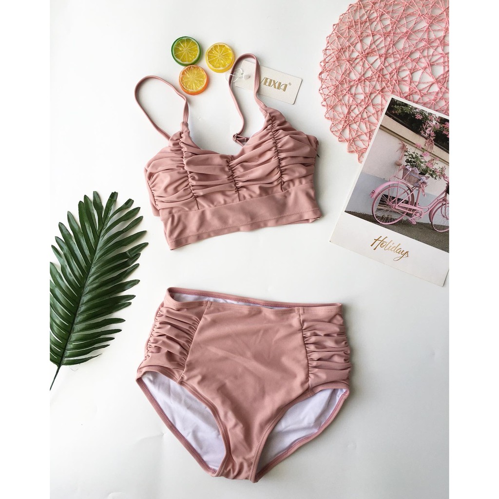Bikini 2 mảnh dập li cực chất ( 2 màu)