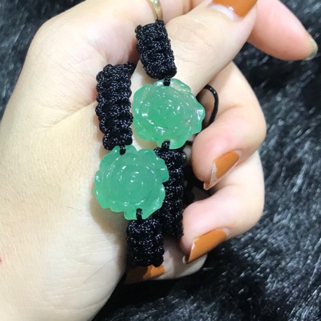 Vòng tay hoa mẫu đơn TA xanh