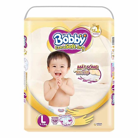 [Quà Tặng Cho Mỗi Gói]Tã Dán/ Quần  Bobby Siêu Mềm Extra Soft Dry Size NB48 M64 L58 XL27 L30 Cho Bé Từ Sơ Sinh đến 7kg